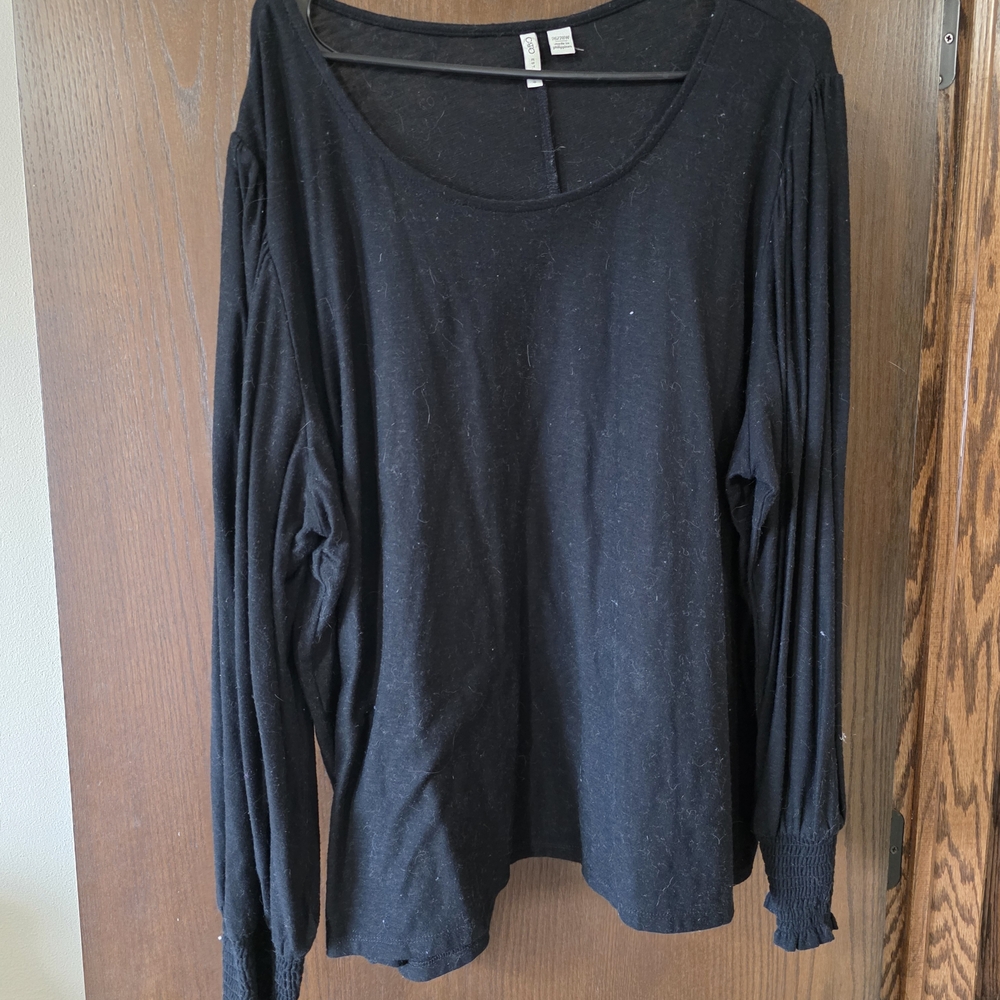 Black Long Sleeve Women's Top